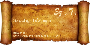 Szuchy Tímea névjegykártya